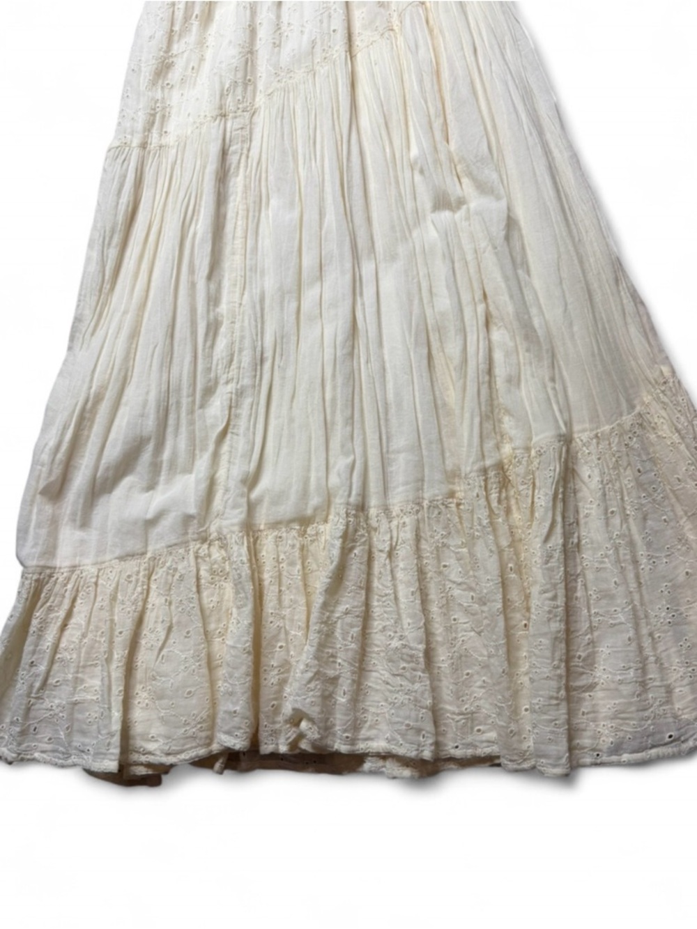NWT American Eagle Cream Maxi Dress with Lace details - Picture 6 of 6